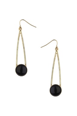 Black drop earrings